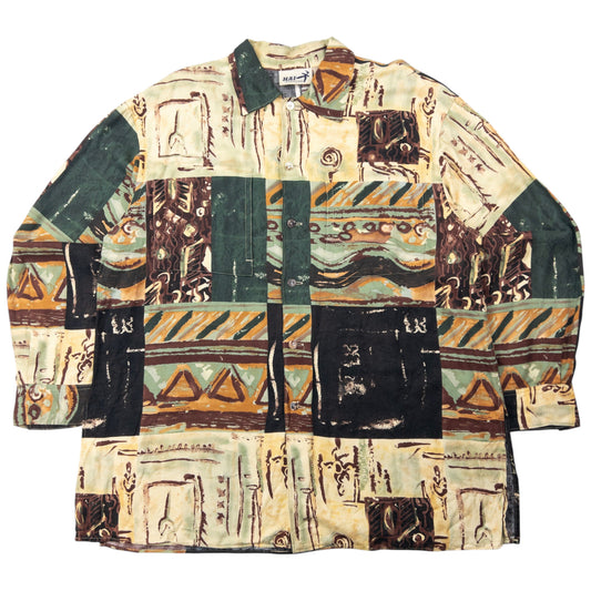 Vintage Hai Sporting Gear By Issey Miyake Long Sleeve Button Up Shirt Size L