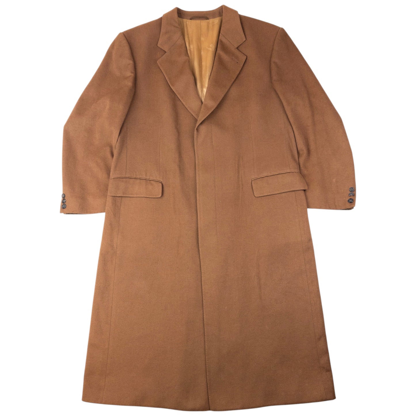 Vintage 90s Burberry Cashmere Longline Jacket Size XL