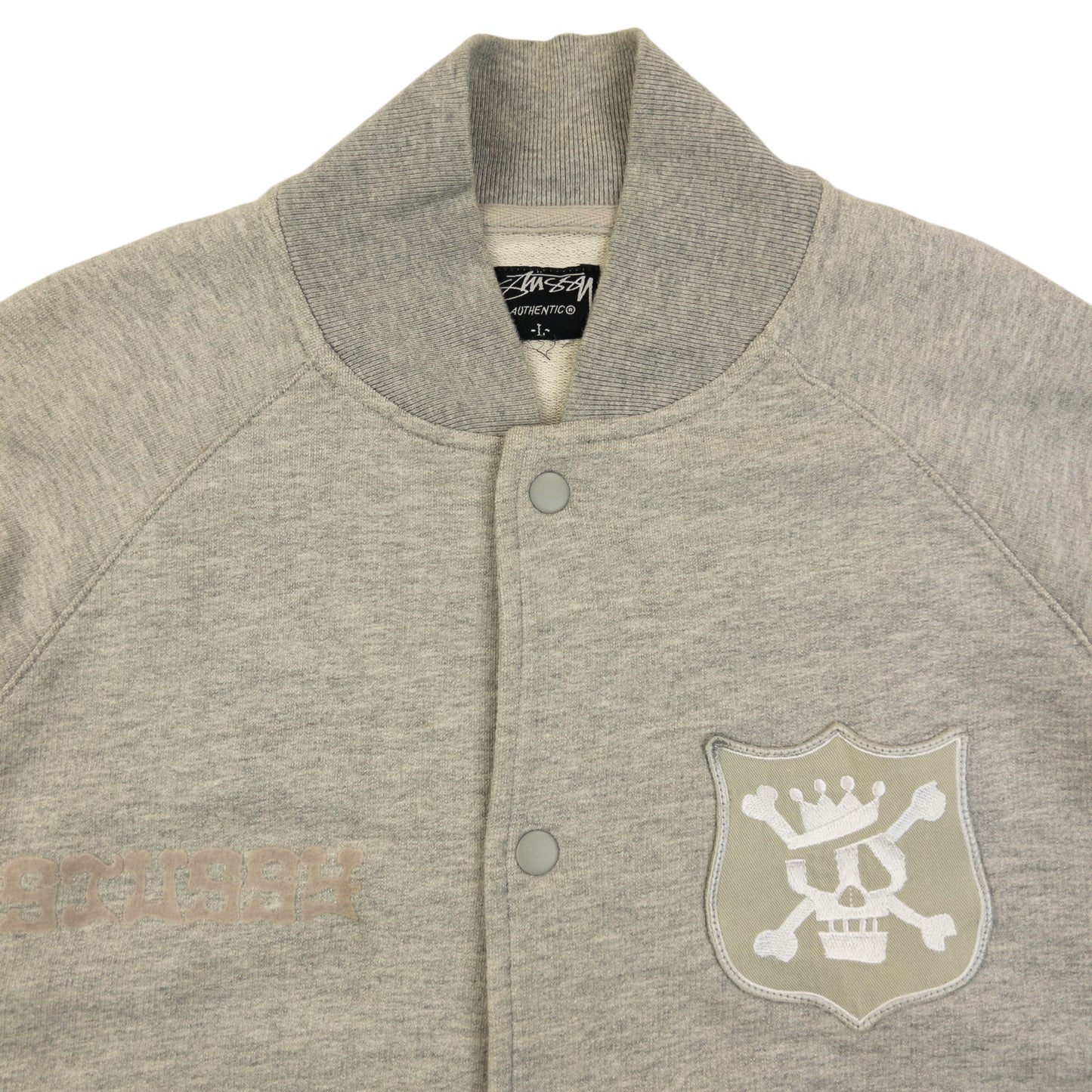 Vintage 2000s Stussy Varsity Button Up Jacket Size M