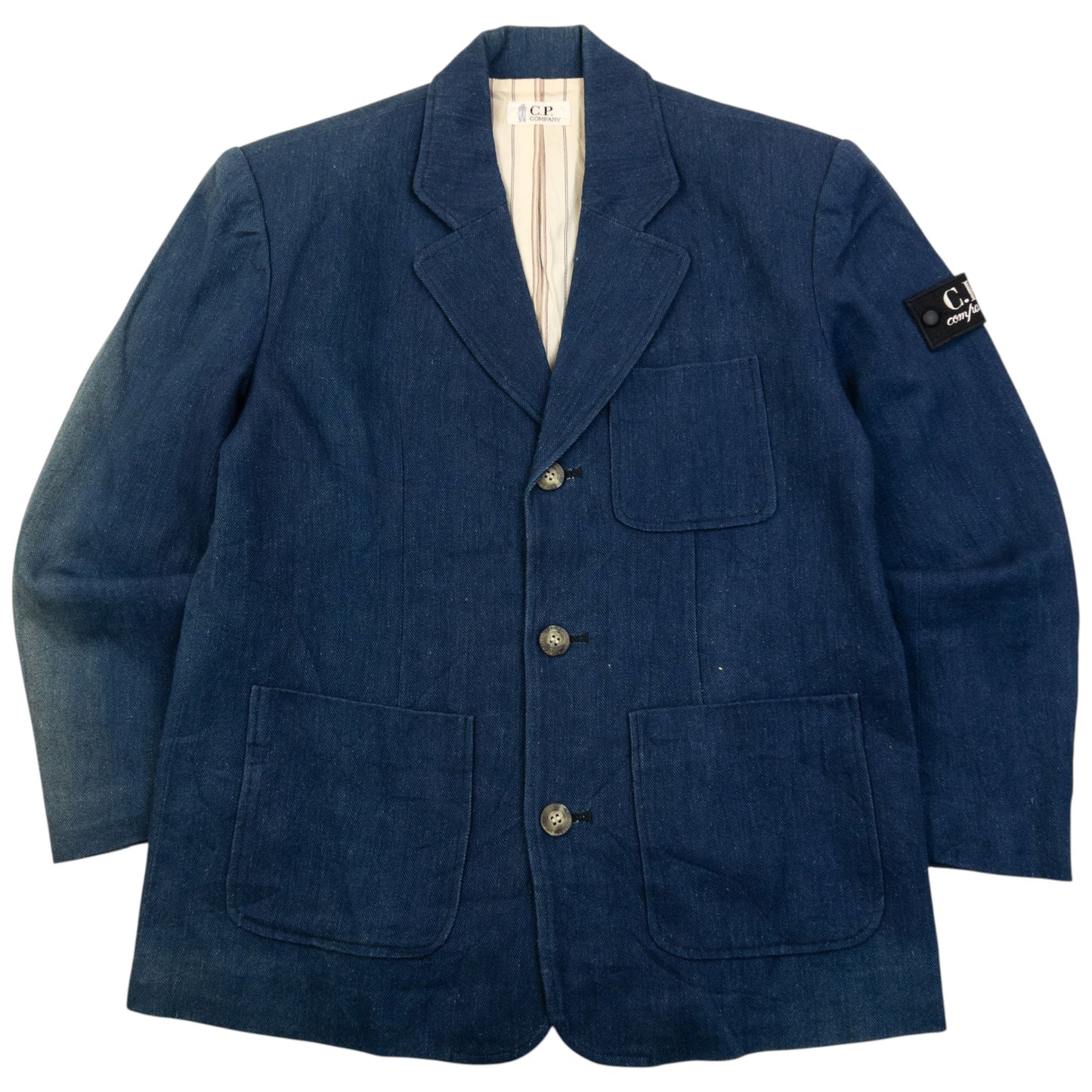 Vintage 80s CP Company Denim Blazer Jacket Size XS