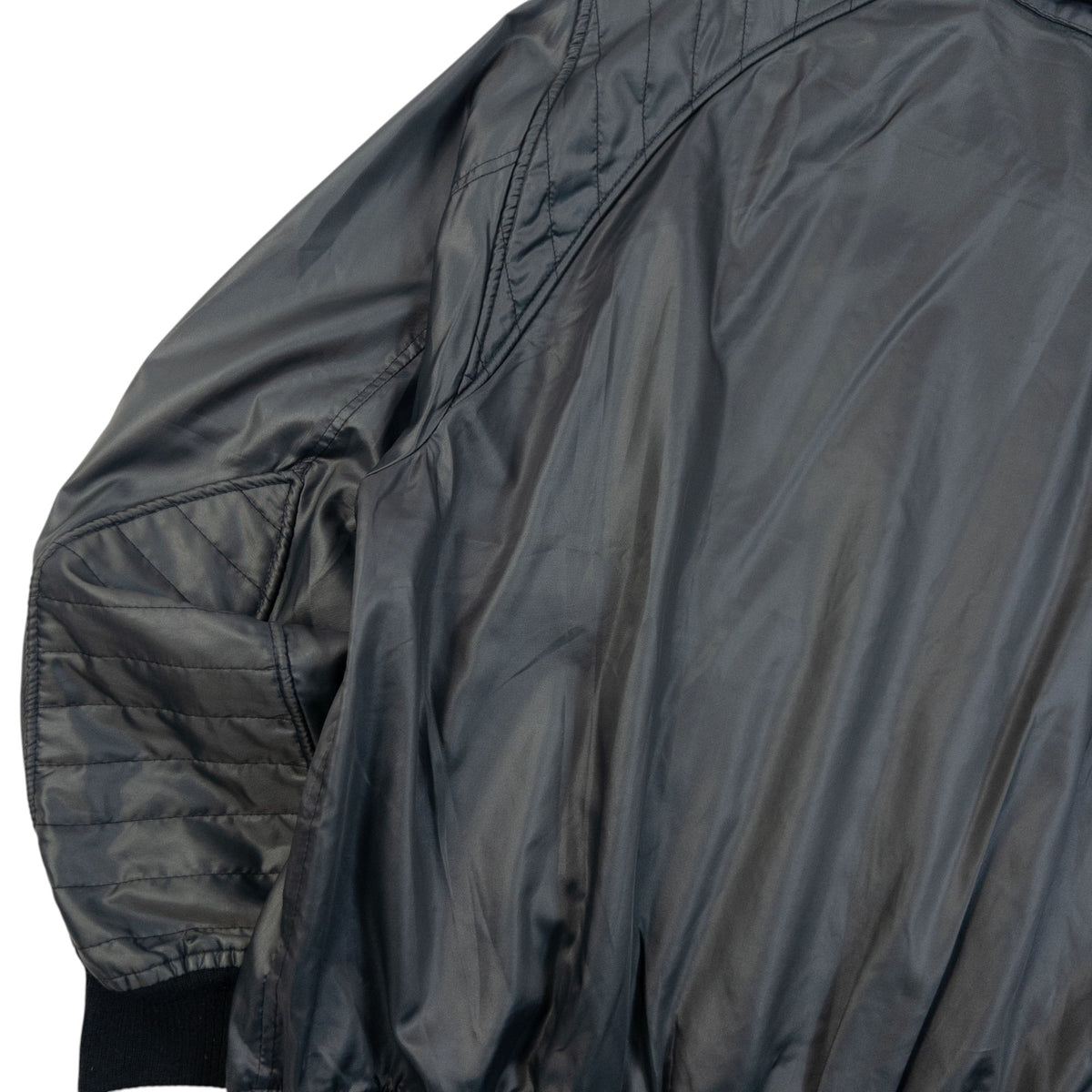 Vintage 90s Issey Miyake Skyline Zip Up Jacket in grey (nylon 100%), photo 5