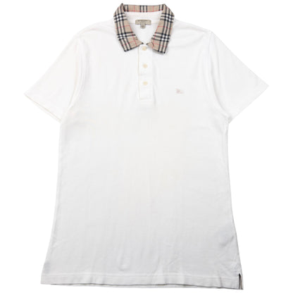 Vintage Burberry Nova Check Collar Polo Shirt Size M