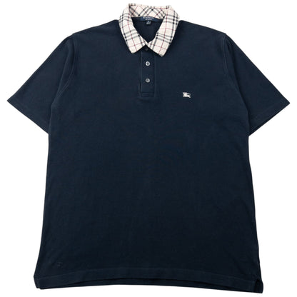 Vintage 2000s Burberry Nova Check Collar Polo Shirt Size S