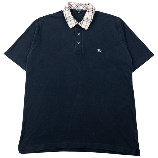 Vintage 2000s Burberry Nova Check Collar Polo Shirt Size S