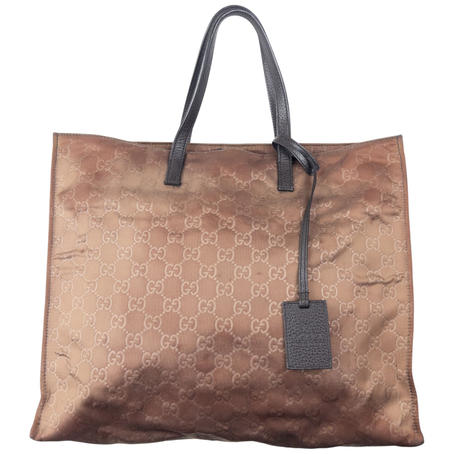 Vintage Gucci Embossed Monogram Shoulder Bag