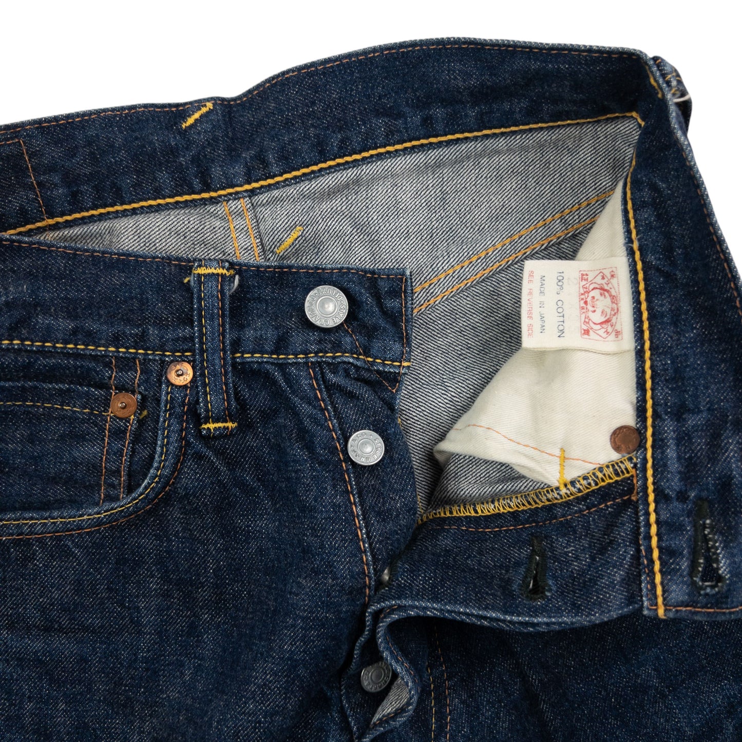 Vintage Evisu Painted Daicock Japanese Denim Jeans Size W25