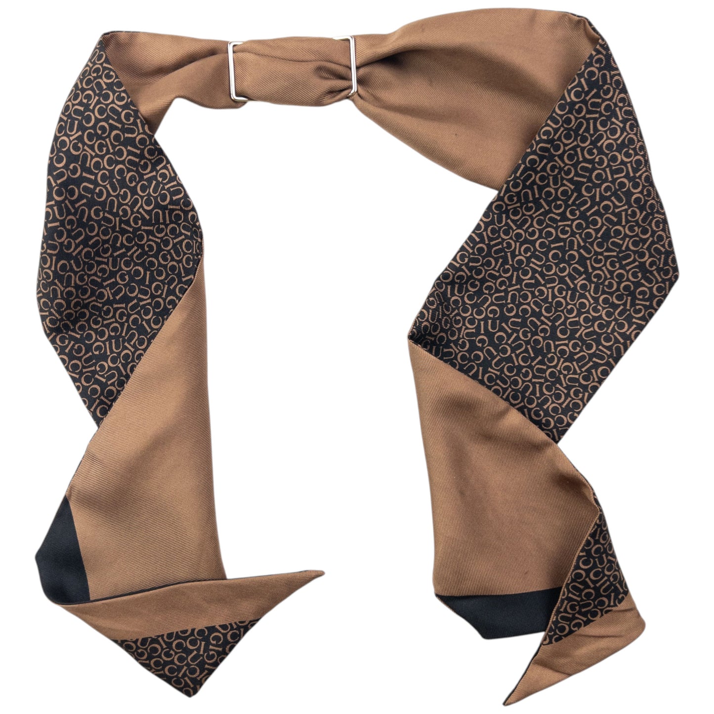 Vintage 2000s Gucci Monogram Silk Neck Scarf