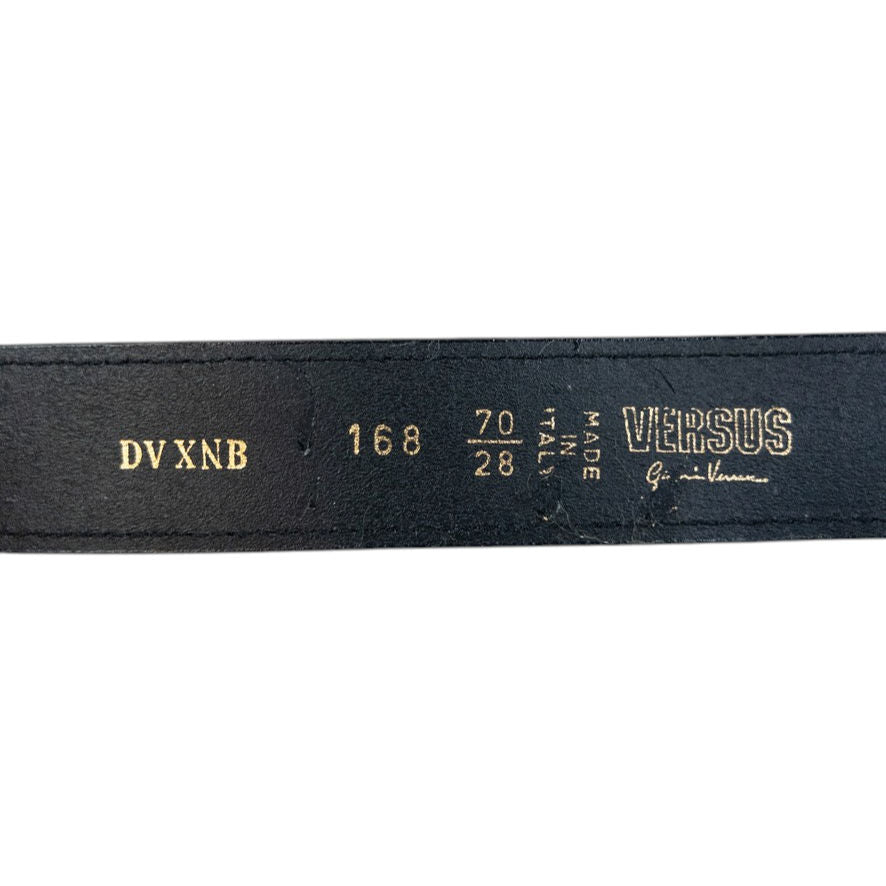 Vintage 90s Versace Versus Leather Belt Size W25