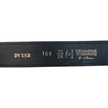 Vintage 90s Versace Versus Leather Belt Size W25