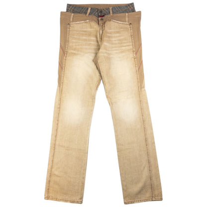 Vintage Marithe + Francois Girbaud Double Waist Denim Jeans Size W33