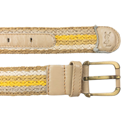Vintage 90s YSL Yves Saint Laurent Woven Belt Size W30