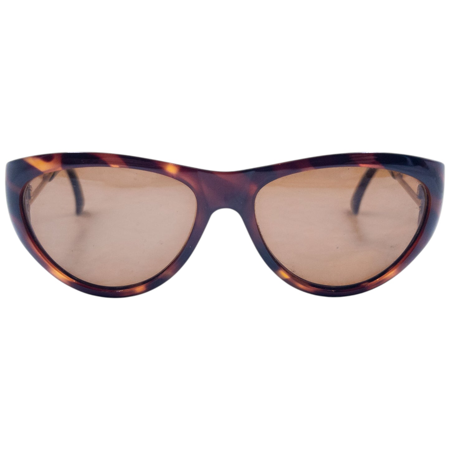 Vintage 1996 Gianni Versace Safety Pin Tortoise Shell Sunglasses