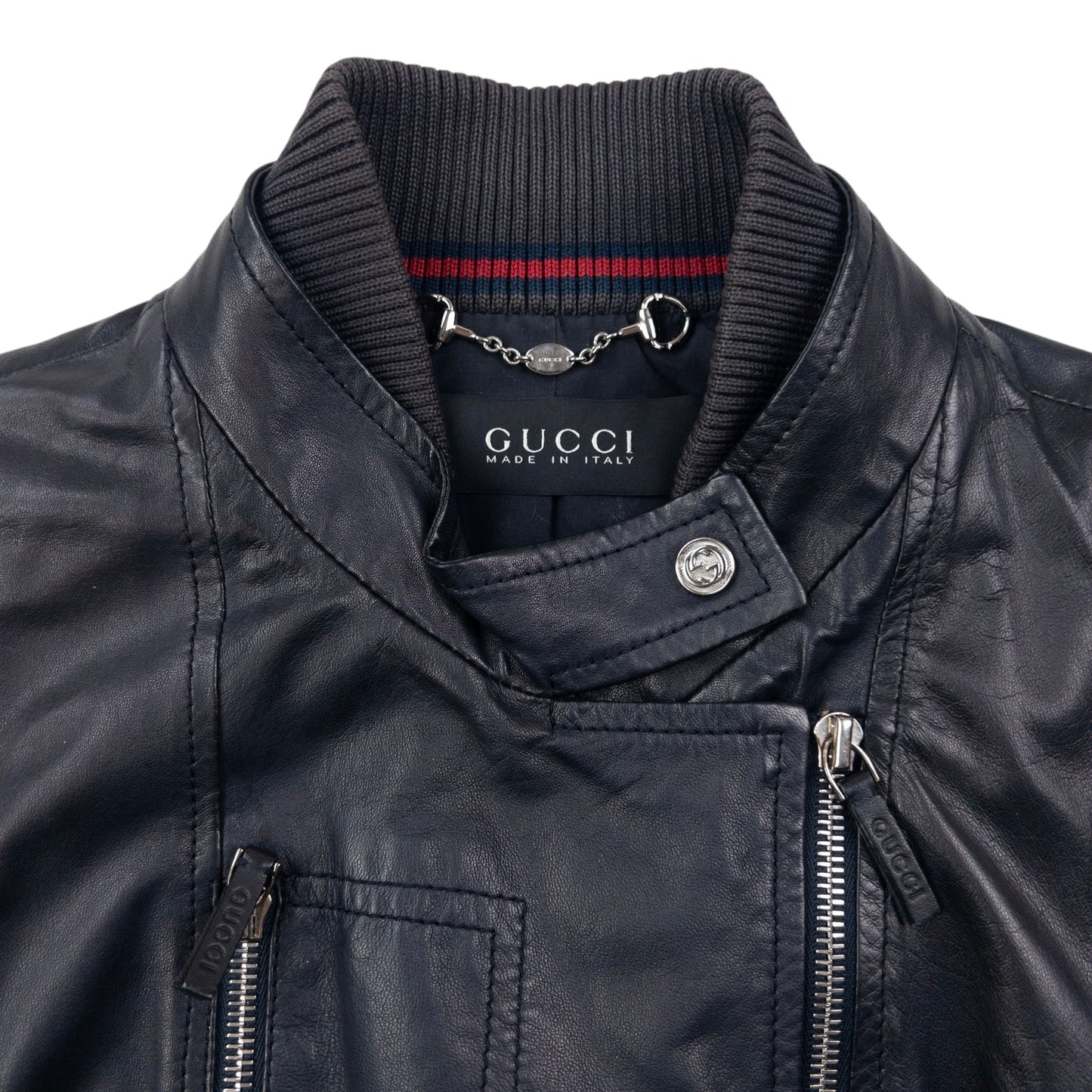 Vintage 2000s Gucci By Tom Ford Zip Up Leather Jacket Womens Size M