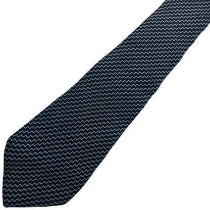 Vintage 90s Issey Miyake Zig Zag Pattern Silk Tie