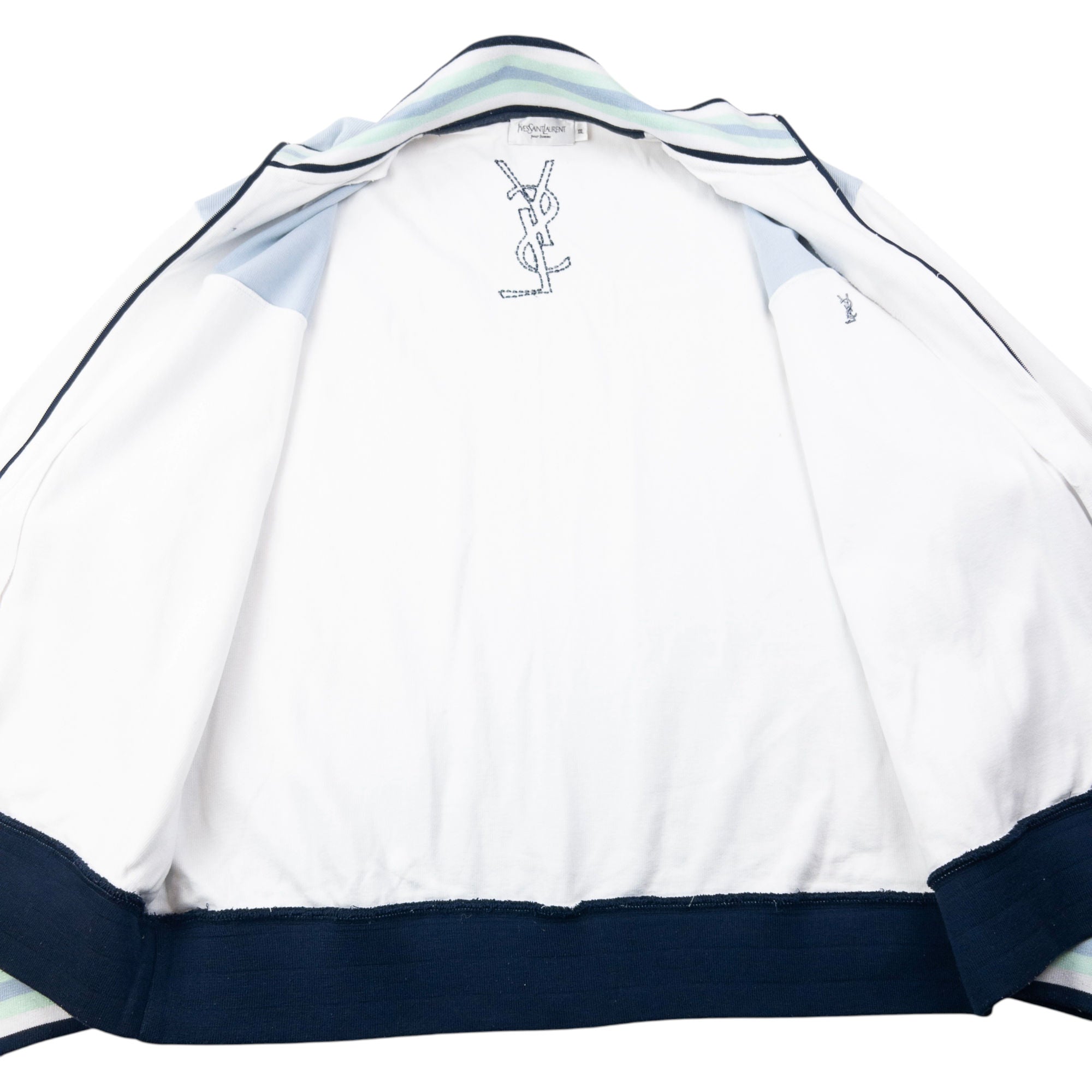 Vintage 2000s YSL Yves Saint Laurent Zip Up Sweatshirt Size XL