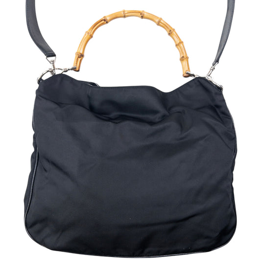 Vintage 2000s Gucci Bamboo Handle Hobo Handbag