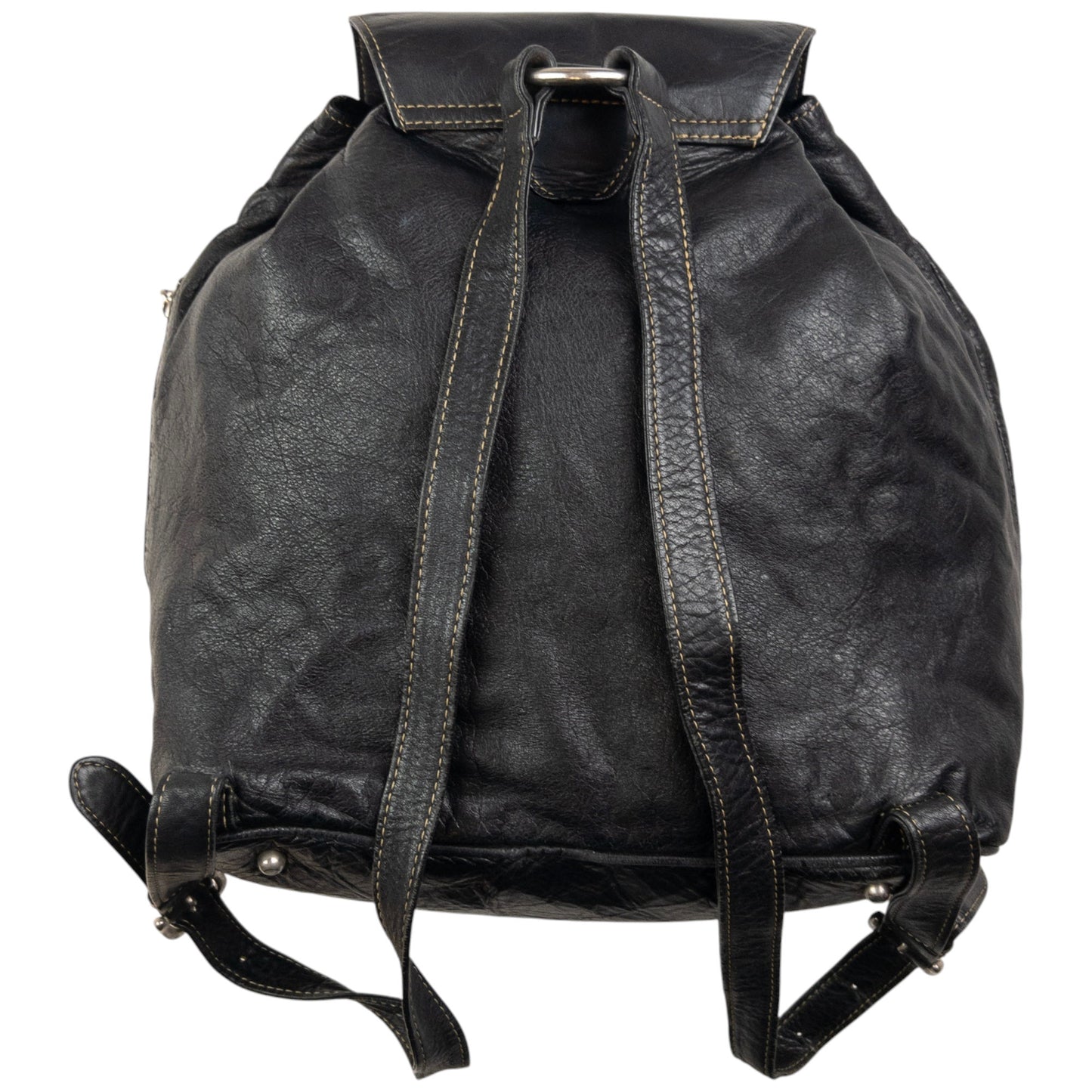 Vintage Jean Paul Gaultier Leather Bucket Backpack