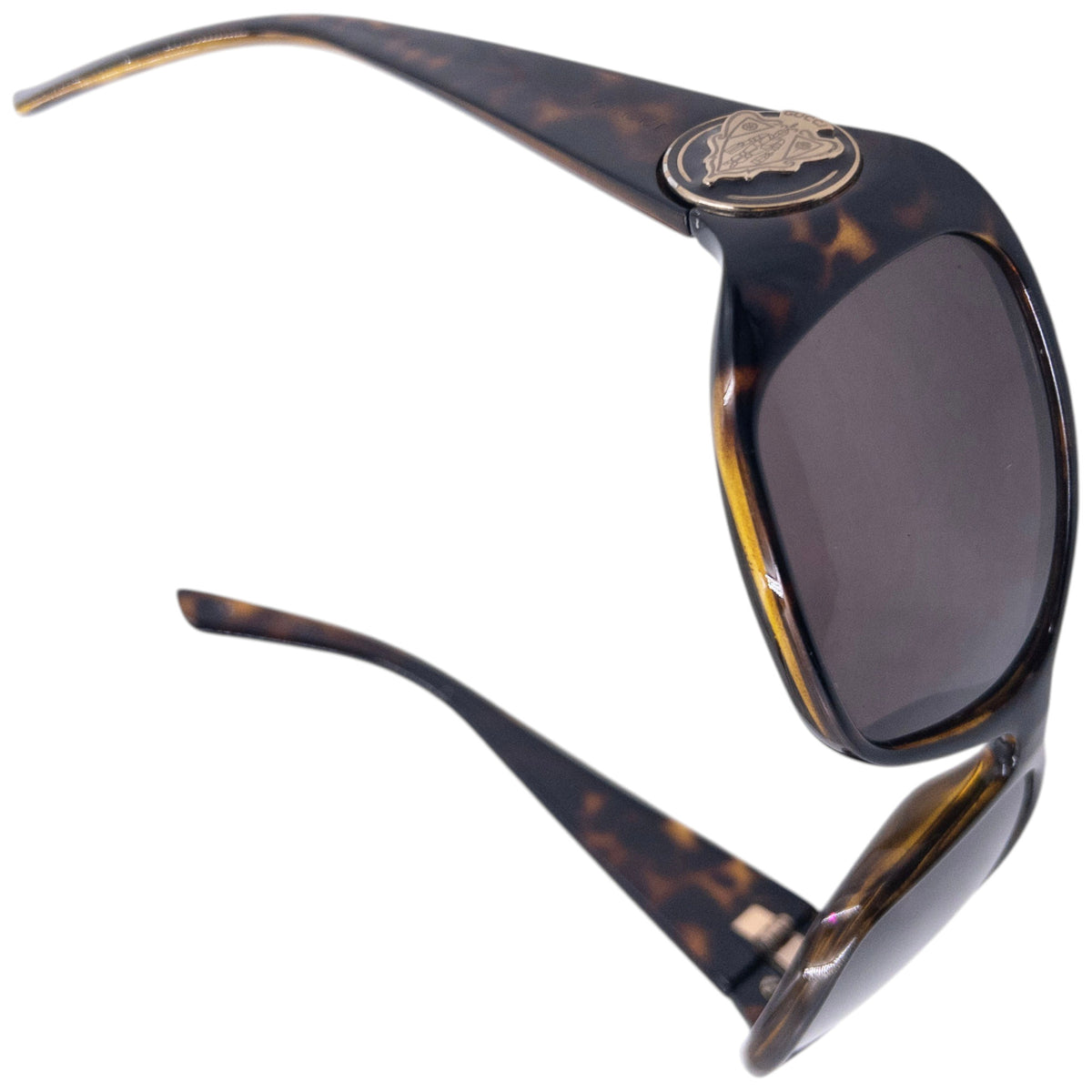 Vintage 2000s Gucci Tortoise Shell Crest Sunglasses