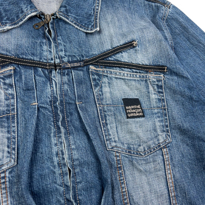 Vintage Marithe + Francois Girbaud Zip Up Denim Jacket Size XXL