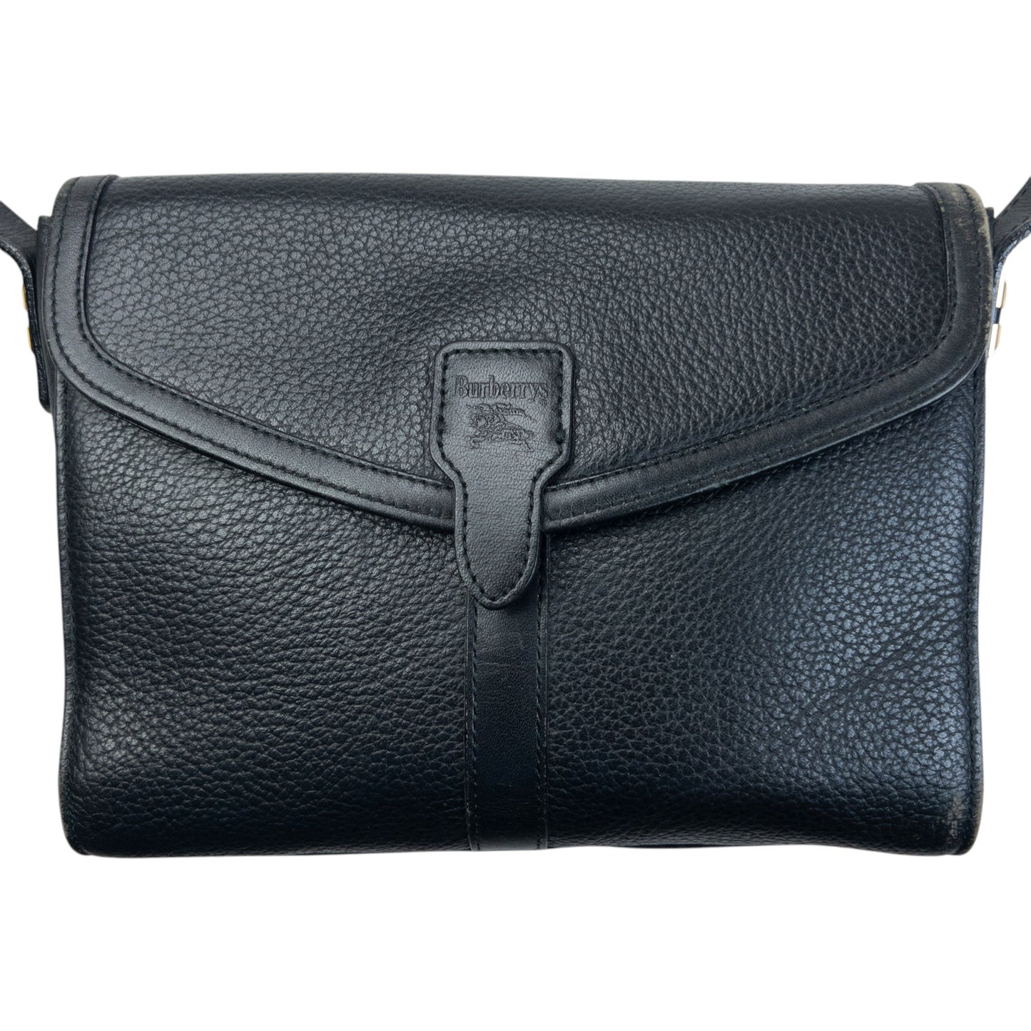 Vintage 90s Burberry Leather Crossbody Bag