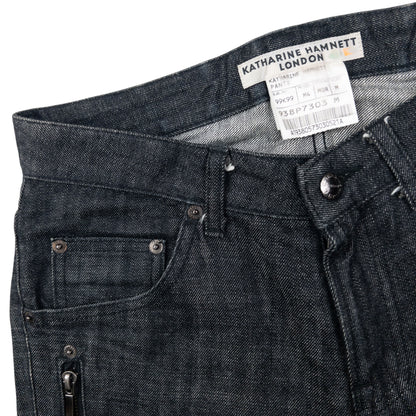 Vintage Katharine Hamnett Cropped Denim Jeans Size W29