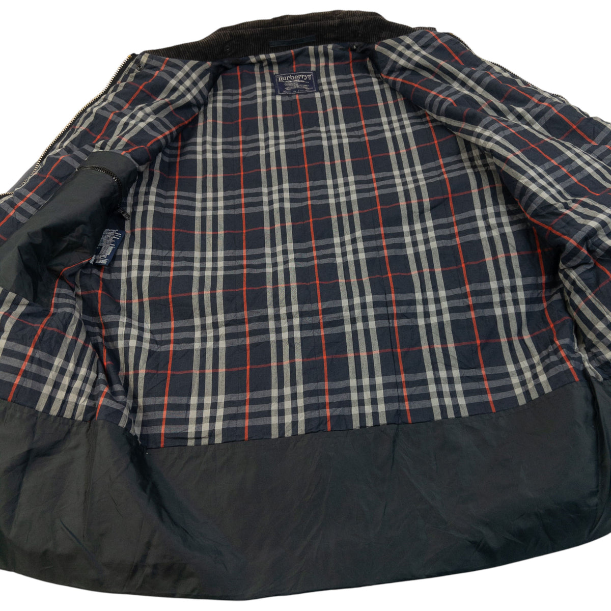Vintage 90S Burberry Nova Check Lined Rain Jacket Size XL