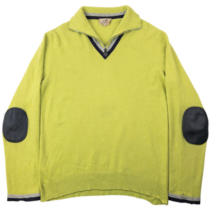 Vintage 90s Hermès Q Zip Cashmere Jumper Size XL