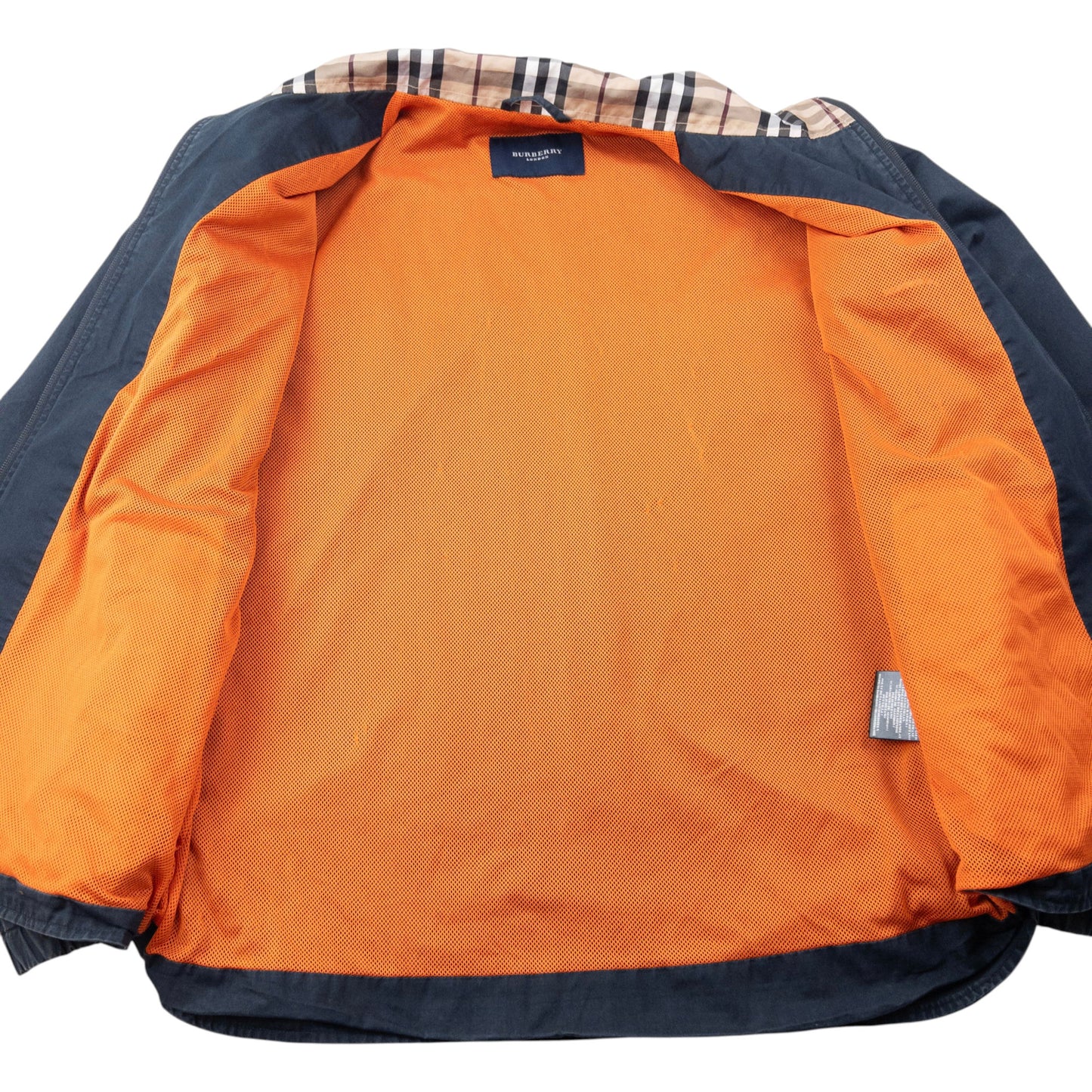 Vintage 2000s Burberry Nova Check Collar Zip Up Jacket Size L