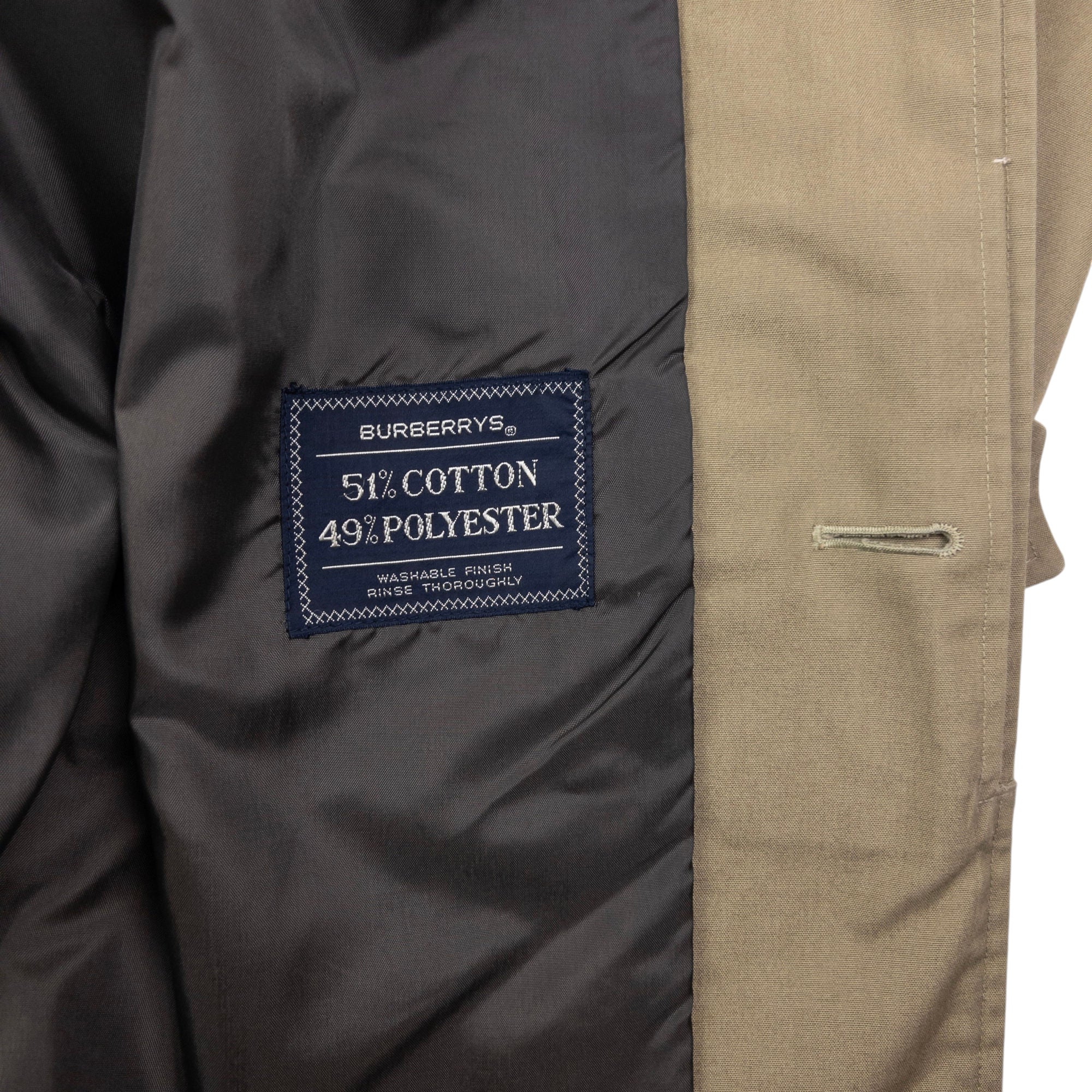 Vintage Burberry Trench Coat Jacket Size XL