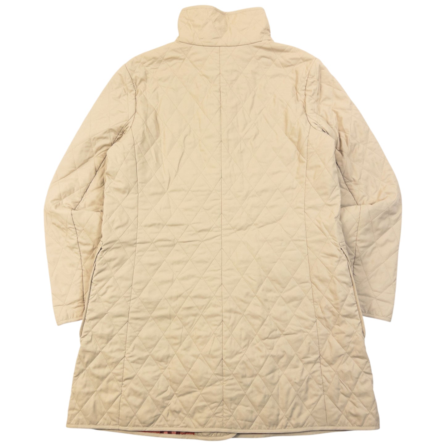 Vintage 2000s Burberry Nova Check Lined Quilted Jacket Womens Size L