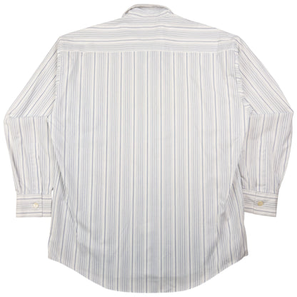 Vintage Issey Miyake Striped Long Sleeve Button Up Shirt Size M