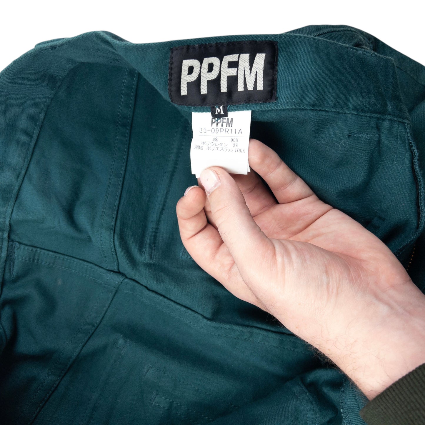 Vintage 2000s PPFM Curved Stacked Leg Cargo Trousers Size W31