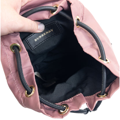 Vintage Burberry Bucket Backpack in pink, photo 4