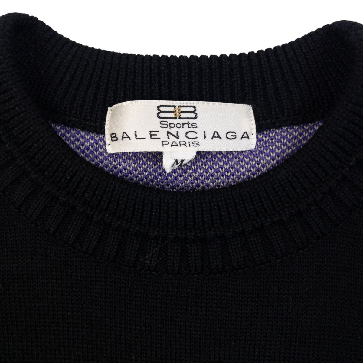 Vintage 90s Balenciaga Pattern Wool Jumper Size S
