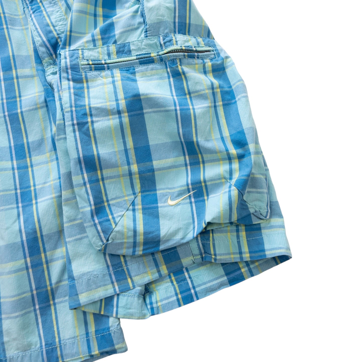 Vintage Nike Check Cargo Shorts Size W33