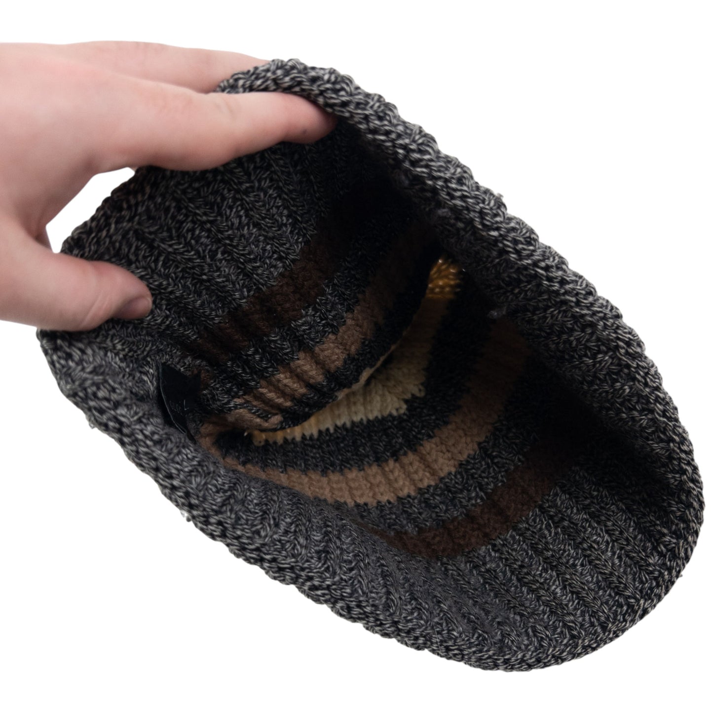 Vintage 2000s Gucci Striped Knit Bobble Hat Size L