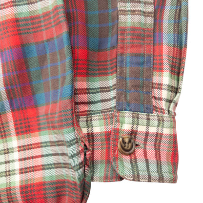 Vintage 90s Polo Ralph Lauren Checkered Long Sleeve Shooting Shirt Size S