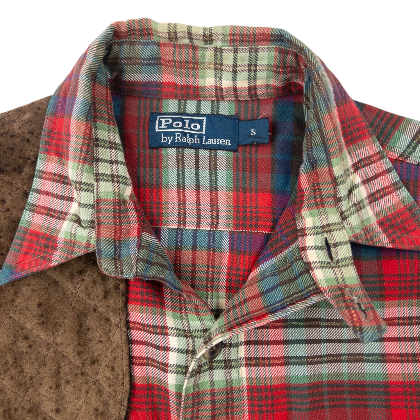 Vintage 90s Polo Ralph Lauren Checkered Long Sleeve Shooting Shirt Size S