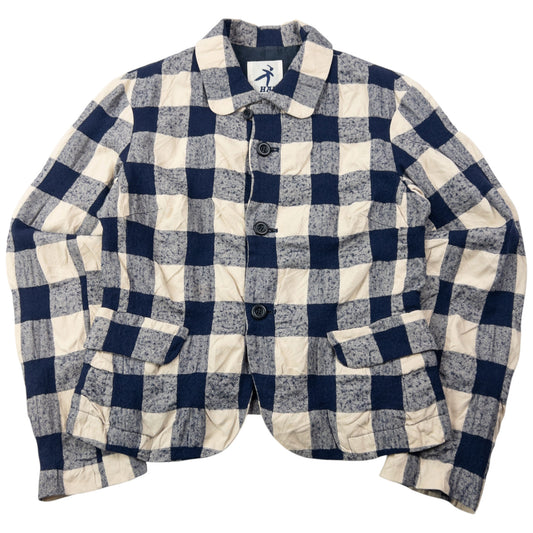 Vintage 90s Hai Sporting Gear By Issey Miyake Checkered Jacket Womens Size S