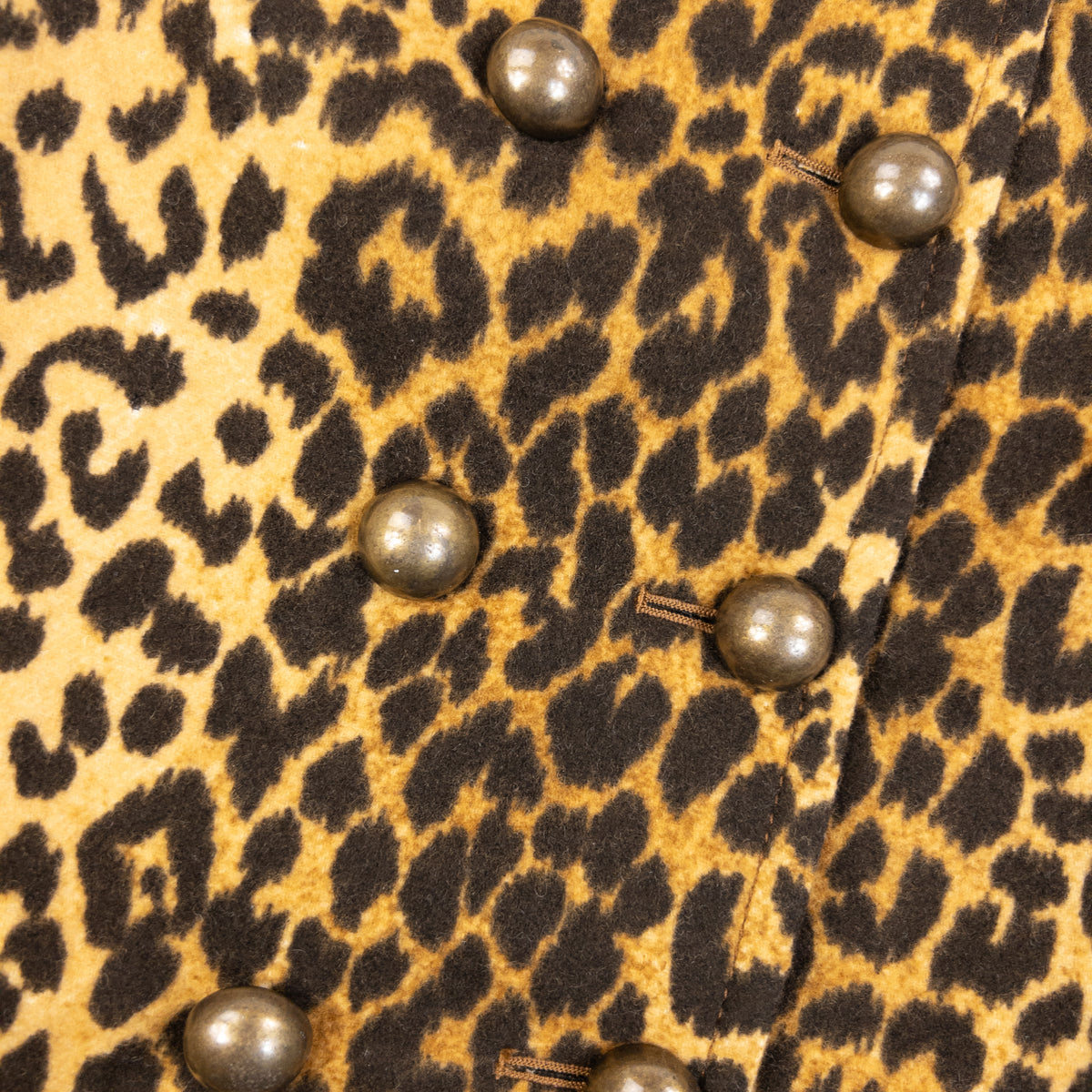 Vintage 2000s Hysteric Glamour Leopard Print Wool Jacket in brown (wool 100%), photo 6