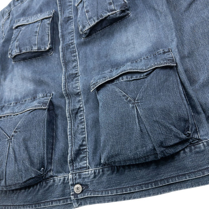 Vintage 2000s Marithe + Francois Girbaud Button Up Denim Jacket Size M