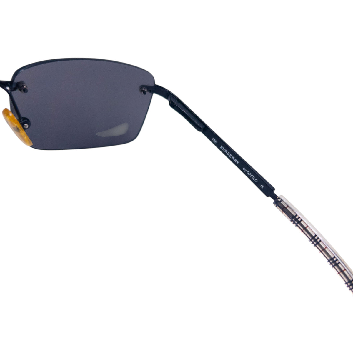 Vintage 2000s Burberry Nova Check Rimless Sunglasses
