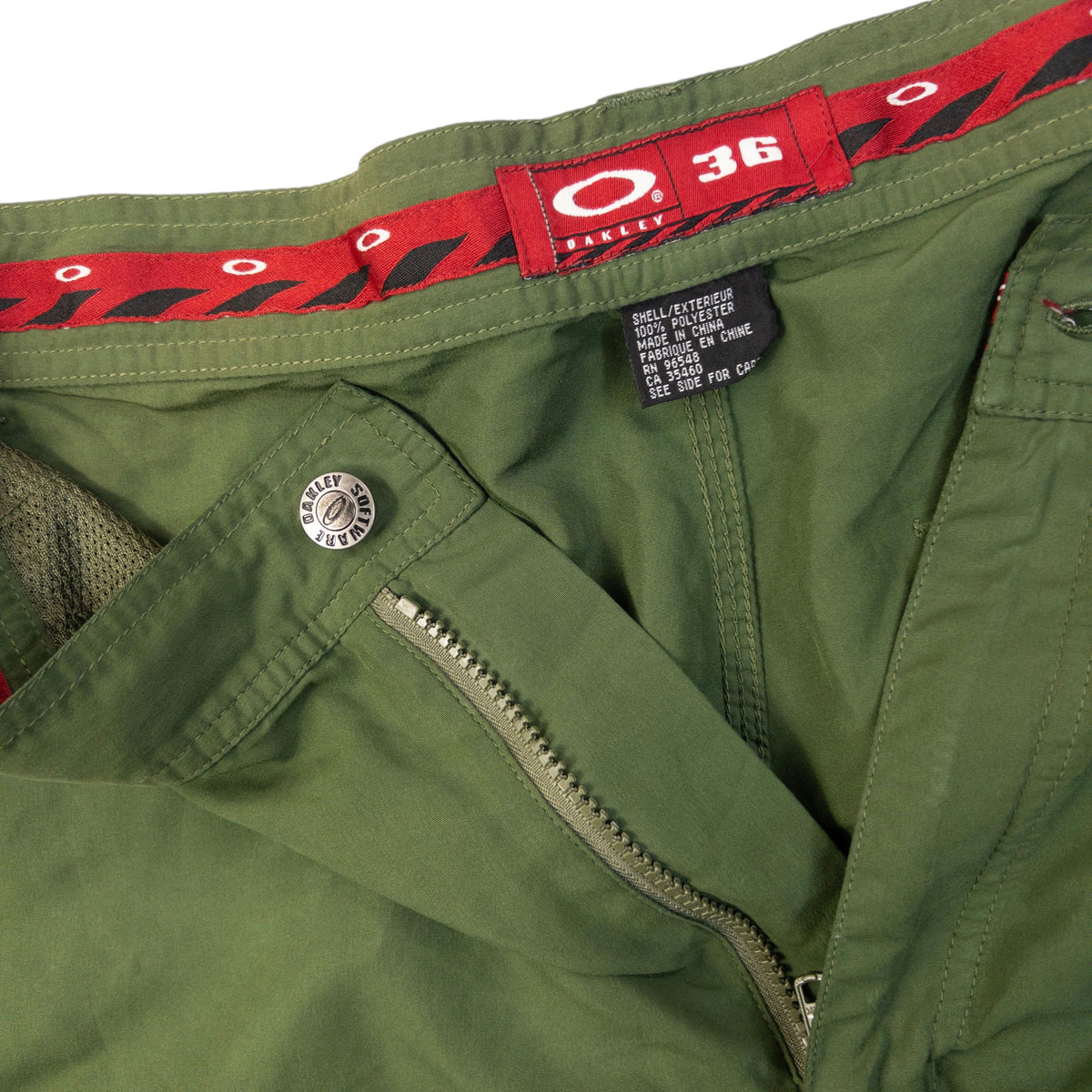 Vintage 90s Oakley Lightweight Cargo Trousers Size W35