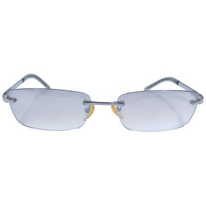 Vintage Burberry Nova Check Rimless Sunglasses