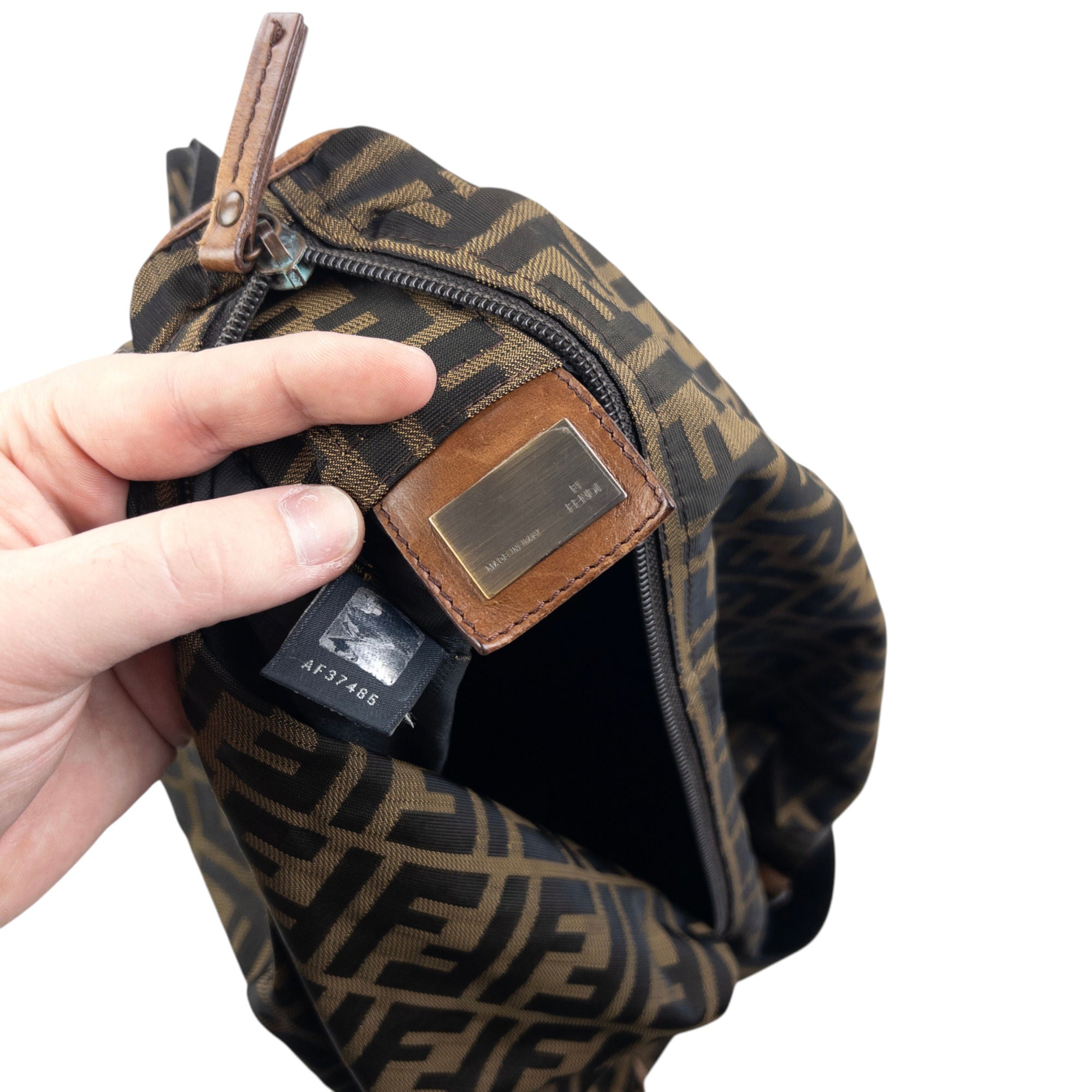 Vintage 2000s Fendi Monogram Crossbody Bag