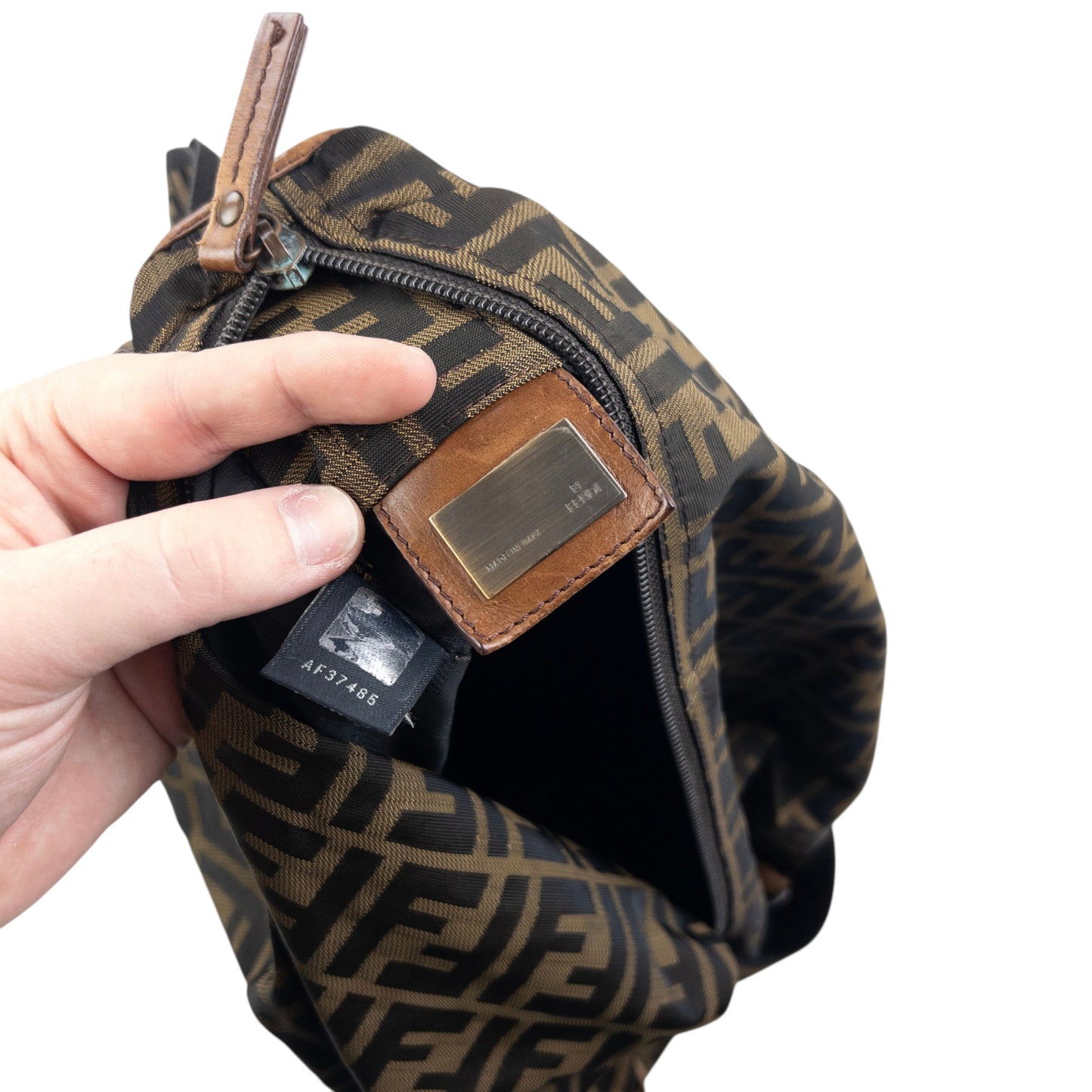 Vintage 2000s Fendi Monogram Crossbody Bag