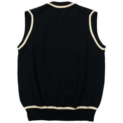 Vintage 90s Balenciaga Golf Button Up Sweater Vest Womens Size M