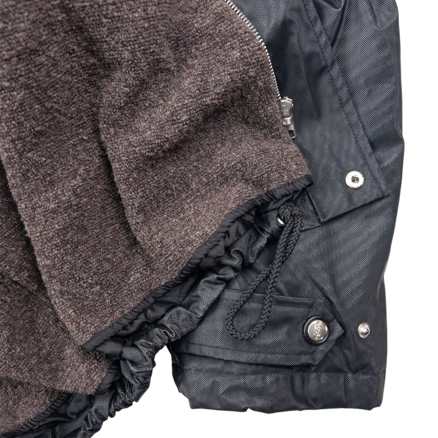 Vintage 90s YSL Yves Saint Laurent Wool Lined Jacket Size XL