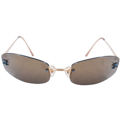 Vintage 2000s Chanel Rimless Sunglasses