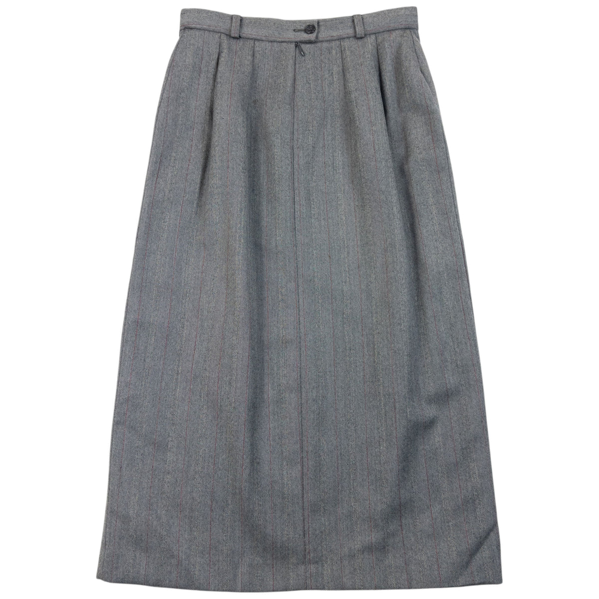 Vintage 90s Burberry Pleated Skirt in grey, photo 2